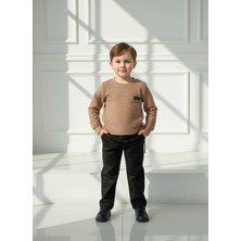 Stilera Erkek Çocuk Rahat Kesim Günlük ve Bayramlık Sweatshirt Pantolon Alt Üst 2'li Takım 3-6 Yaş