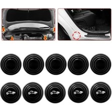 Esranın Dünyası 10 Adet Araba Kapı Ses ve Darbe Emici Pad - Siyah