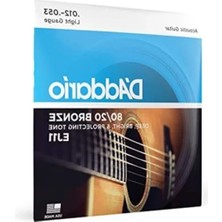 Esranın Dünyası Akustik Gitar Tel Seti - 80/20 Bronze, Light Gauge