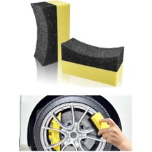 Esranın Dünyası Araç Lastik ve Plastik Aksam Parlatma Süngeri - 2 Adet Yıkanabilir