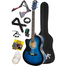 Esranın Dünyası Elektro Akustik Gitar Seti - 40 Inç, Ekolayzerli, 4/4 Yetişkin