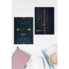 Esranın Dünyası 2'li A5 Spiralli Çizgili Defter Seti, 96 Sayfa, Perforajlı