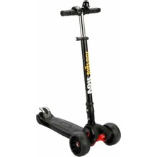 Esranın Dünyası 3 Tekerlekli Işıklı Siyah Scooter