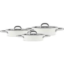 Esranın Dünyası 6 Parça Krem Renkli Metal Sahan Seti