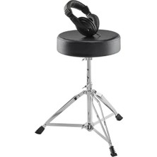 Esranın Dünyası Elektronik Davul Seti Aksesuar Paketi - Katlanabilir Tabure ve Kulak Üstü Kulaklıklar