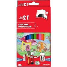 Esranın Dünyası 12'li Silinebilir Pastel Boya Seti - Parlak Renkler