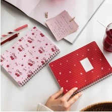 Esranın Dünyası Düz Çizgisiz Okul Defteri, 2'li Set, 80 Yaprak, Kiraz Desenli