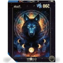 Esranın Dünyası 500 Parça Parlayan Kurt Yapboz - Eğlenceli Zihin Egzersizi