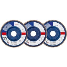 Esranın Dünyası Bosch Professional 3 Adet Flap Disk Seti X431 Standard For Metal, Çelik ve Paslanmaz Çelik Taşlama Için, Açılı, 115 Mm, Kum Kalınlığı 40/60/80, Küçük Avuç Taşlama Makineleri Için Uygundur