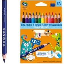 Esranın Dünyası Üçgen Jumbo Kuru Boya Kalemi Seti – 12 Canlı Renk, Dayanıklı ve Ergonomik Tasarım