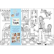 Esranın Dünyası Yıkanabilir Keçeli Kalem Boyama Matı, Dondurma Dükkanı Teması