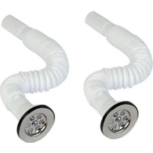 Esranın Dünyası 2'li Körüklü Lavabo Gider Hortumu, Vidalı Sifon