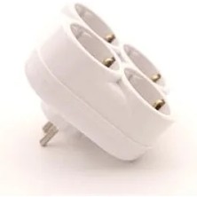 Esranın Dünyası 4'lü Duvar Tipi Topraklı Priz - Beyaz Renk