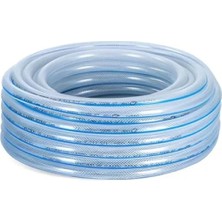 Esranın Dünyası 15 Metre Dayanıklı 3 Katlı Şeffaf Bahçe Hortumu - 12.5 mm