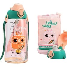 Esranın Dünyası 700ML Kılıflı Çocuk Matarası - Iki Kapaklı, Pipetli ve Pipetsiz