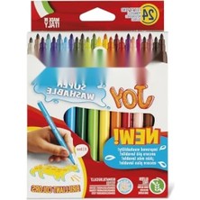 Esranın Dünyası 24'lü Süper Yıkanabilir Keçeli Boya Kalemi Seti - Canlı Renkler