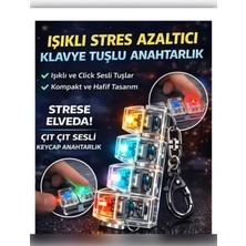 Su Jewelry Işıklı Klavye , Stress Giderici Ses Çıkaran Işıklı Tuş Takımı Anahtarlık Karışık Renk Gönderilir ( Stok Var Ise Renktercihi Yapılabilir)