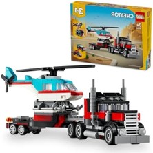 Esranın Dünyası 3'ü 1 Arada Helikopterli Açık Kasa Kamyon Seti