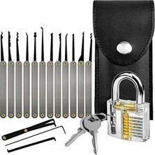 Esranın Dünyası 15 Parça Bozuk Kilit Açma Seti ve Şeffaf Asma Kilit