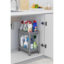 Esranın Dünyası 2 Katlı Tekerlekli Düzenleyici Raf - Mutfak ve Banyo Için