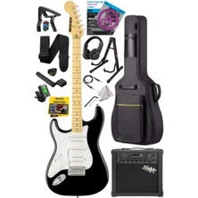 Esranın Dünyası Şarjlı Bt Amfili Elektro Gitar Seti, Hsh Manyetik ve Maple Klavye