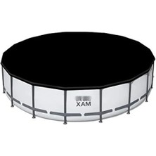 Esranın Dünyası Yüksek Kaliteli Pvc Havuz Örtüsü - 555 cm Çapındaki Yuvarlak Yer Üstü Havuzlar Için