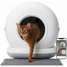 Esranın Dünyası Kameralı Akıllı Otomatik Kedi Tuvaleti, Uzaktan Kontrol, 72 Lt