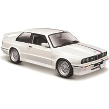 Esranın Dünyası Gerçekçi 1:24 Ölçekli Koleksiyonluk Araç Modeli - Beyaz Bmw M3 (E30)