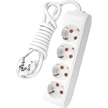 Esranın Dünyası Dörtlü Topraklı Priz - Çarpma Koruma Özelliği ile