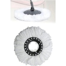 Esranın Dünyası Yuvarlak Mop Yedek Başlık - Döner Başlıklı Paspas Yedeği