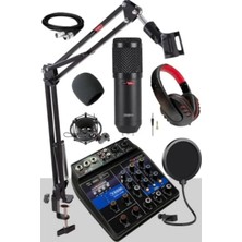 Esranın Dünyası Stüdyo Youtuber Podcast Kayıt Ekipman Seti - Yüksek Ses Kalitesi