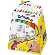 Esranın Dünyası Kalın Uçlu Keçeli Kalem Seti - 18'li, 2-3 mm Yuvarlak Uç, Çocuklar Için