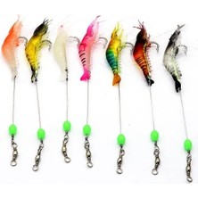 Esranın Dünyası 7 Adet Kancalı Fosforlu Silikon Yapay Olta Yem Seti