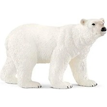 Esranın Dünyası Gerçekçi Kutup Ayısı Oyuncak Figürü, Elde Boyanmış Detaylar