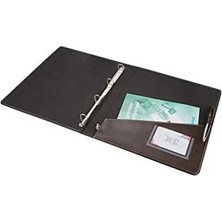 Esranın Dünyası Suni Deri 4 Halka Mekanizmalı Klasör - Kahverengi, A4 Boyut