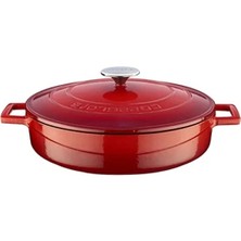 Esranın Dünyası 28 cm Metal Döküm Çok Amaçlı Yayvan Tencere