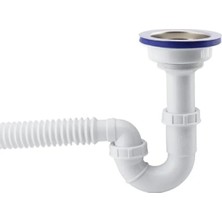 Esranın Dünyası Körüklü Süzgeçli Işyeri Yemekhane Evye Sifonu - 15-35 cm