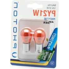 Esranın Dünyası 12V Amber PY21W Ampul - 2'li Blister Pakette