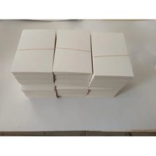 Esranın Dünyası 5x8 cm Boş Kartvizit ve Not Kartı Seti, 300 gr Amerikan Bristol, 100 Adet
