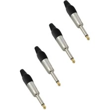 Esranın Dünyası 6.35MM Mono Jack Gitar Jack Erkek Jak (4 Adet)