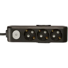 Esranın Dünyası 3'lü Anahtarlı Topraklı Kablolu Çocuk Korumalı Priz - 2 Metre