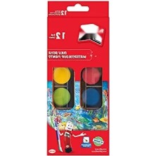 Esranın Dünyası 12 Renkli Suluboya Seti - Büyük Tablet ve Fırça Hediyeli