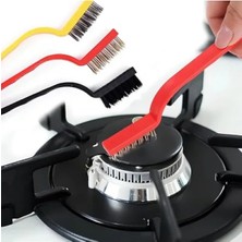 Esranın Dünyası 3'ü 1 Arada Temizlik Fırça Seti, Bakır-Demir-Plastik Başlıklar ile