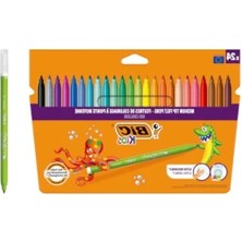 Esranın Dünyası Su Bazlı Yıkanabilir Keçeli Boya Kalemi Seti, 24 Renkli, Kolay Yıkama Özelliği