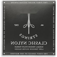 Esranın Dünyası Gümüş Kaplama Klasik Gitar Telleri Seti (Siyah)