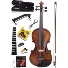 Esranın Dünyası Profesyonel Ahşap Mat Keman 4/4 Tam Boy Seti