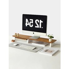 Esranın Dünyası Ahşap Monitör Yükseltici - Ekran Standı - Meşe Renk