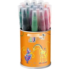 Esranın Dünyası 18'li Keçeli Boya Kalemi Seti, Fırça Uçlu, Yıkanabilir ve Su Bazlı