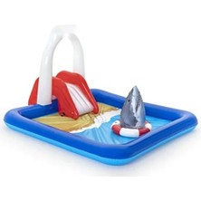Esranın Dünyası Taşınabilir Köpekbalığı Şeklinde Kaydıraklı Havuz