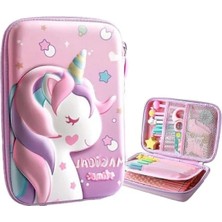 Esranın Dünyası 3 Boyutlu Unicorn Temalı Su Geçirmez Kalem Kutusu